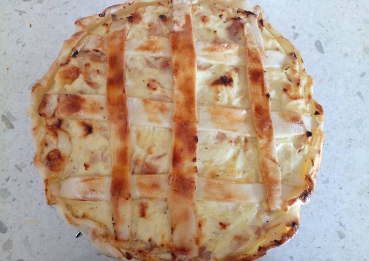 Recipe of Quick Ricotta and prosciutto pie