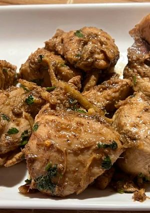 A picture of Chaat masala chicken bites.