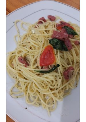 Foto resep Spaghetti oglio olio