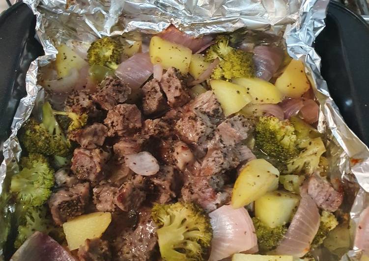 Bagaimana Membuat Roasted Beef Saikoro with veggie Anti Gagal