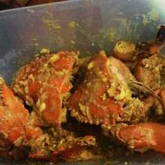 A picture of kepiting saus telur asin.
