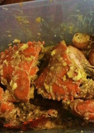Foto resep kepiting saus telur asin