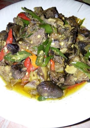 Foto resep Oseng Ati Ampela lombok ijo