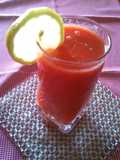 Batido de sandia, albaricoque y ciruela