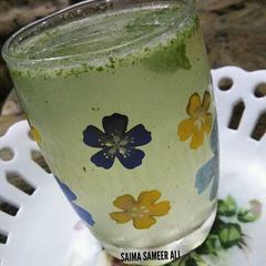 A picture of Mint lemonade #ramadankitayari.