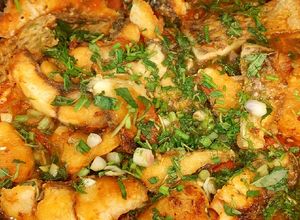 Hình của món Phi lê cá diêu hồng sốt cà chua.