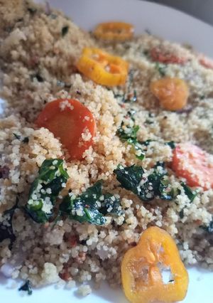 A picture of Couscous dish.