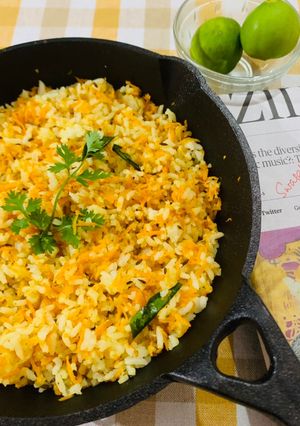 A picture of Carrot Rice.