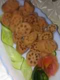 Chatpati beh (lotus roots)