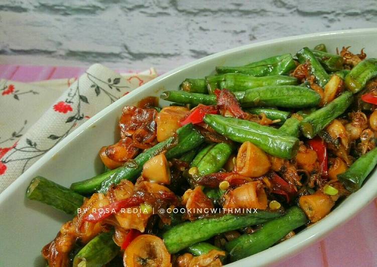 Resep Tumis Cumi Asin Kacang Panjang oleh Rosa Redia - Cookpad