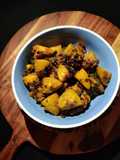 Spiny gourd potato dry curry