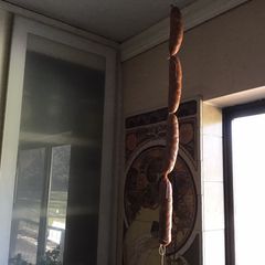 A picture of California Farm Made Salami Sausage.