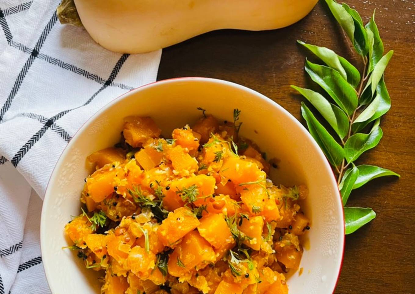 Pumpkin Stir-Fry / Kumbalakayi Palya