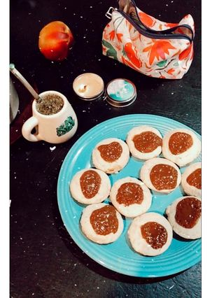 Una foto de Pepas de banana y dulce de leche