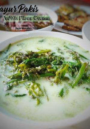 Foto resep Sayur Pakis with Fiber Creme