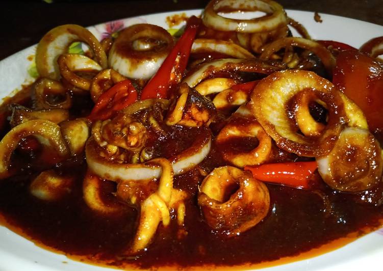 Langkah Sotong Goreng Masak Kicap Malaysian Food