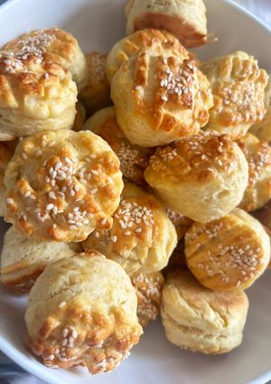 Vajas retro pogácsa (sósan) recept fotója