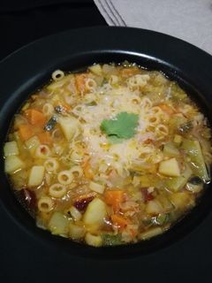 Una foto de Sopa Minestrone