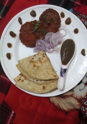 वेज कबाब पराठा(Veg kabab paratha recipe in Hindi) रेसिपी मुख्य फोटो