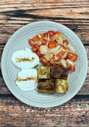Hình của món Trứng chần lòng đào [Eat clean - Lose weight].