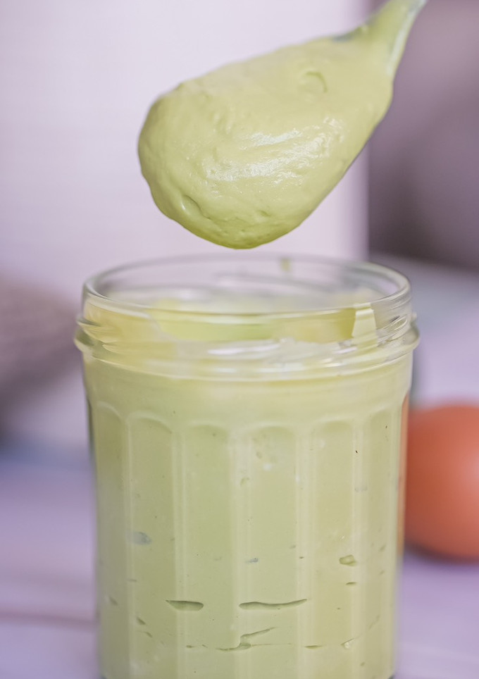 Una foto de Mayonesa de aguacate