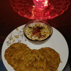 A picture of Wheat flour Poori From Leftover Dal Rice.