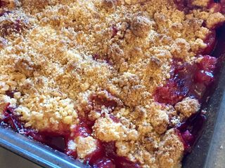 Gluten Free Apple & Plum Crumble
