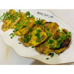 A picture of Italian Smashed Potato.