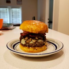A picture of Portobello burger.