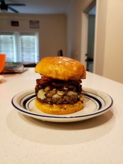 A picture of Portobello burger.