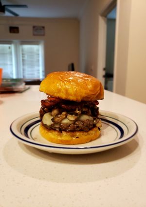 A picture of Portobello burger.