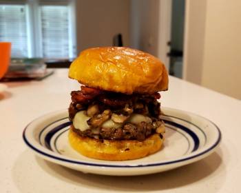 Easy Fast Cooking Portobello burger Delicious Simple