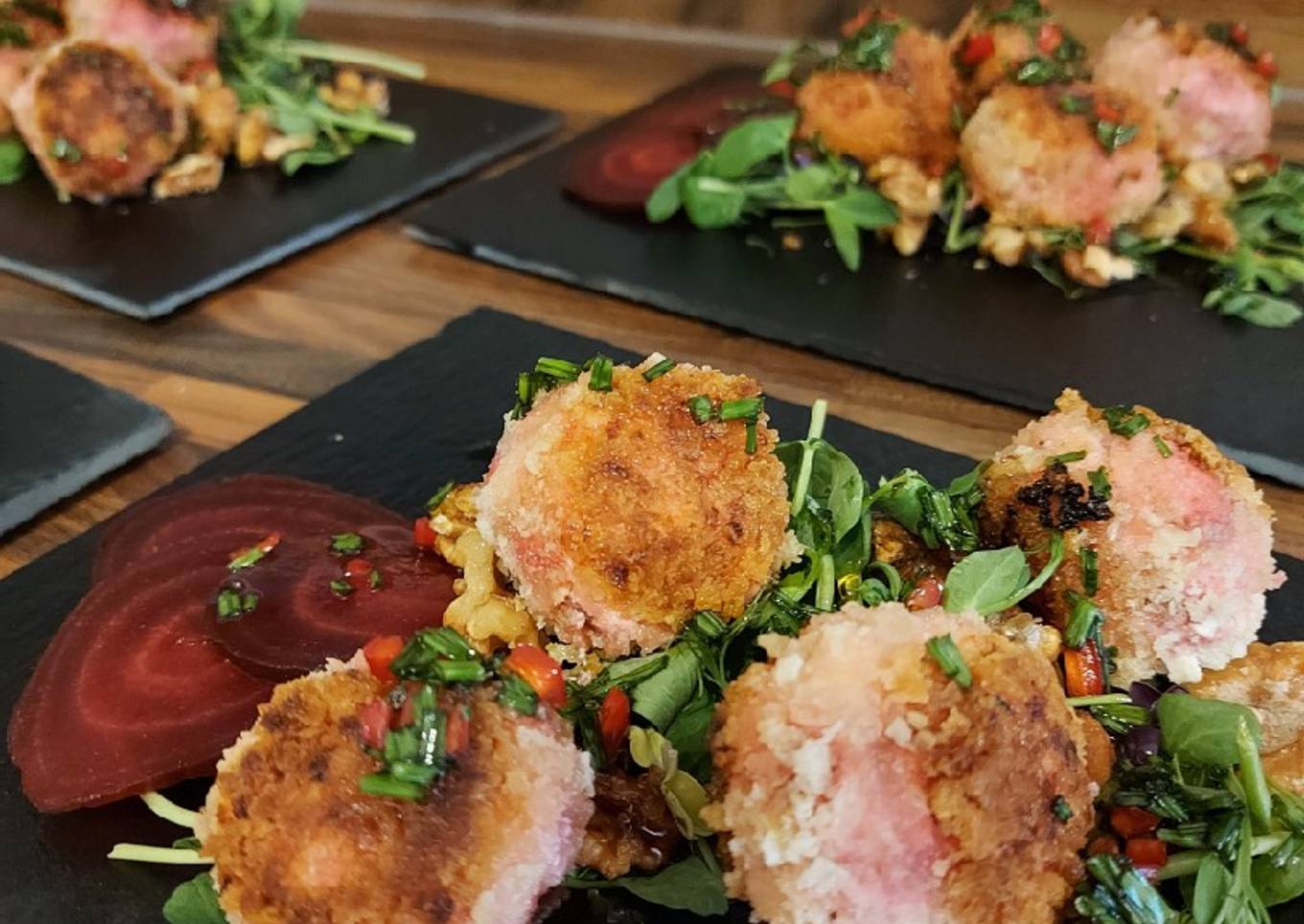 Goat's Cheese and Beetroot Bites
