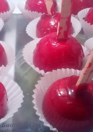 Una foto de Manzanas con caramelo casero