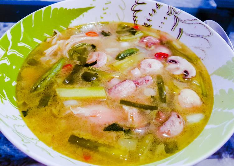 How to Prepare Homemade Thai green soup