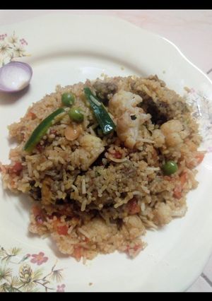 চিকেন মশলা রাইস রেসিপির প্রধান ছবি