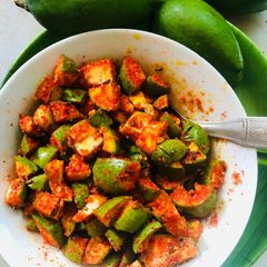 Raw Mango Pickle A picture of Raw Mango Pickle.