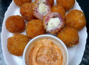 Foto resep Chicken Cordon Bleu Bites