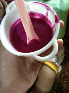 Foto resep Pure buah naga MPASI