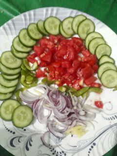 A picture of Fresh tomato salad.