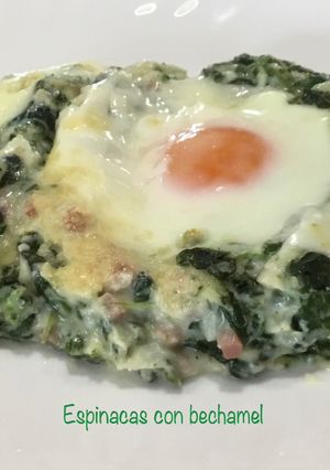 Una foto de Espinacas con bechamel