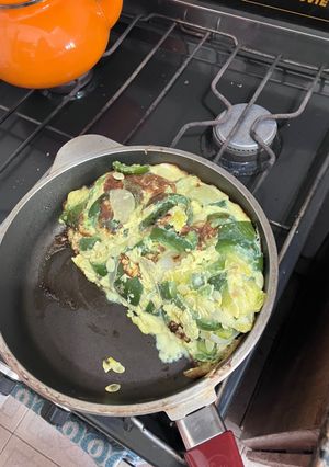 Una foto de Omelette de zapallitos