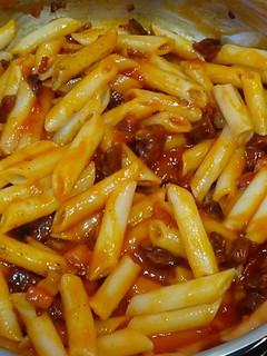 Una foto de Macarrones con chorizo
