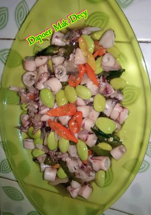 Foto resep Cumi asin tumis pete