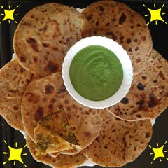 A picture of Sattu Paratha.