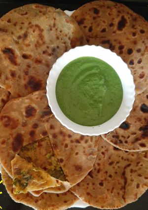 A picture of Sattu Paratha.