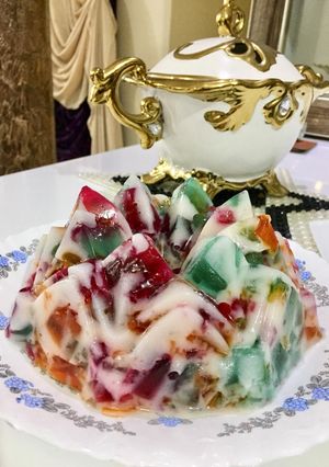 عکسی از دستور ژله خرده شیشه