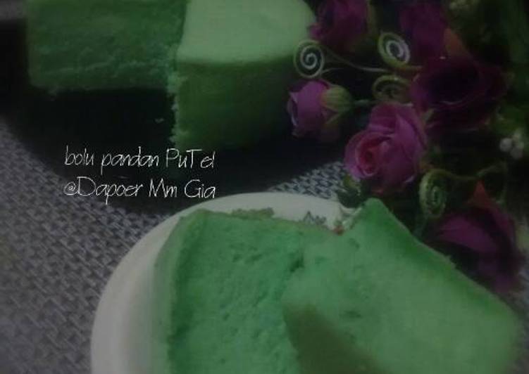 Bolu pandan PuTel empuk (putih telur)