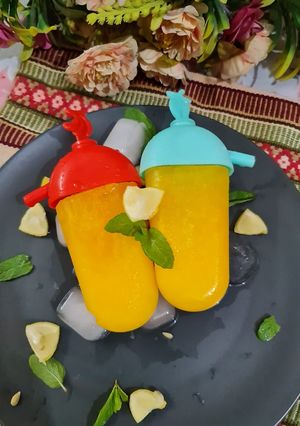 A picture of Orange popsicle.