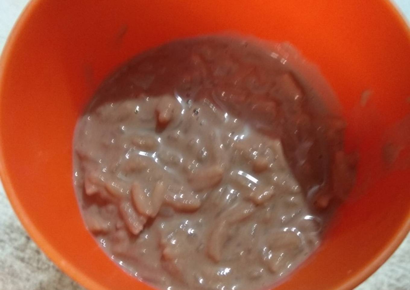 Arroz con leche chocolatada